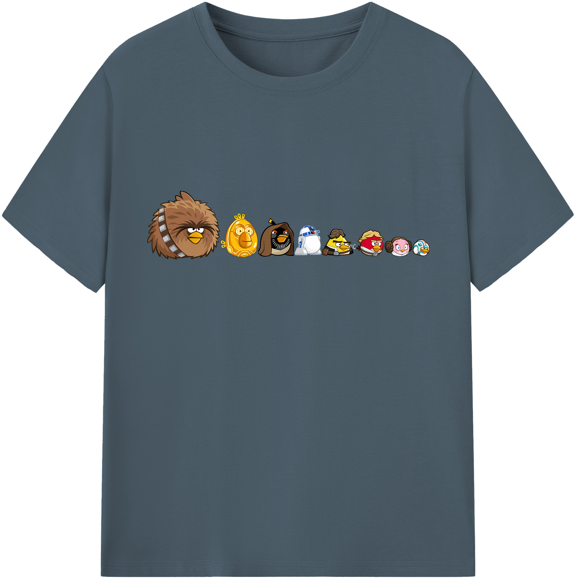 （画像用） Angry Birds アングリーバード 綿100％半袖Tシャツ（フロントプリント）